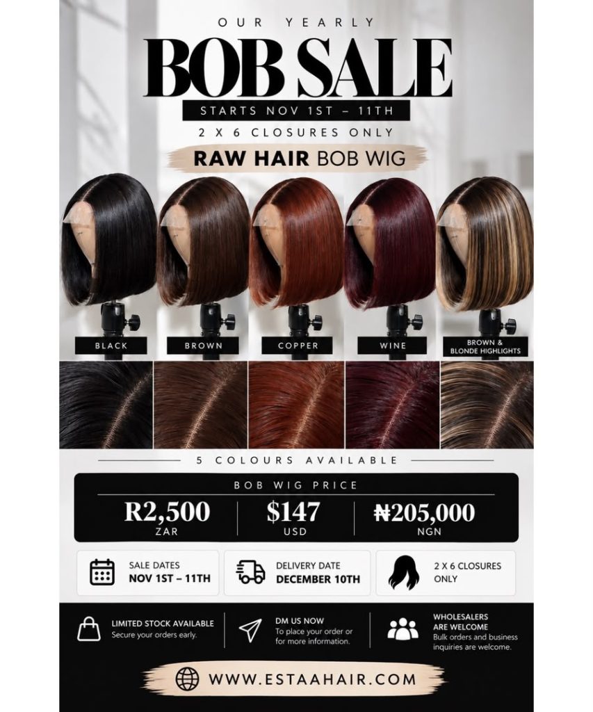 Raw Bob Sale